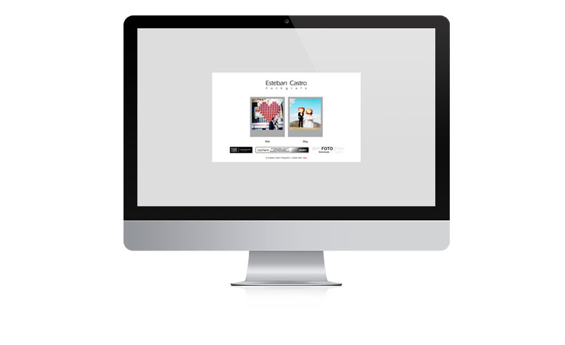Diseño y desarrollo web de portafolio personal autogestionable para estudio de fotografía creativa, de moda y bodas Esteban Castro.