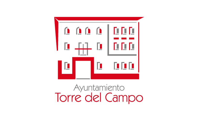Diseño de identidad corporativa institucional para el Ayuntamiento de Torredelcampo. El resultado es un logotipo más actual con gran contraste de color